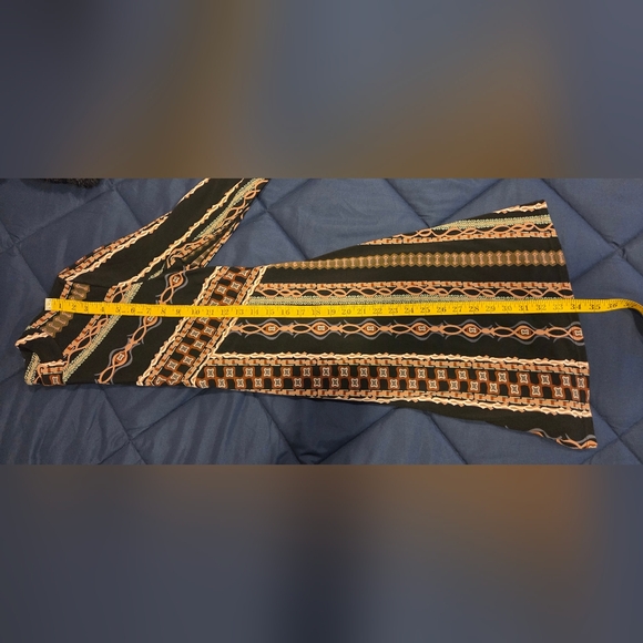 Free People Elegant Black Patterned Dress, Size M. - Picture 8 of 12